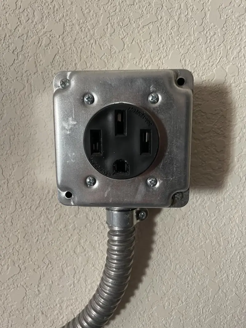 NEMA 14-50 outlet installed for Smart Home Electrical in Chadron